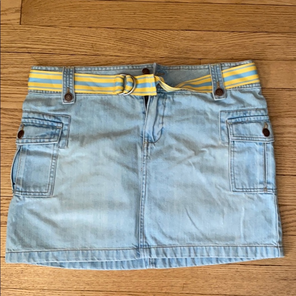 Denim Skirt with belt
